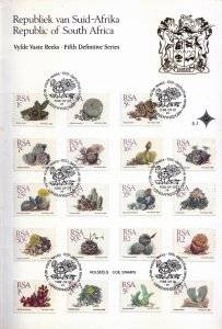 South Africa,Fifth Definitive Series, First day booklet,1988