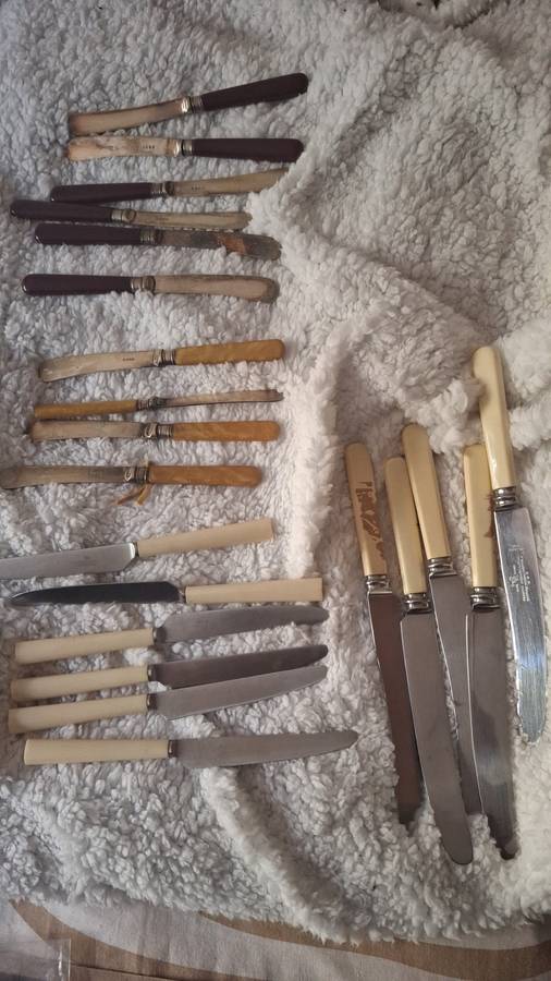 Job lot of bone handles