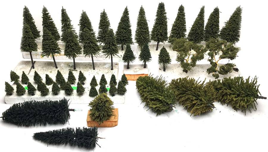 Trees for Model Railway Layout (HO) 52x