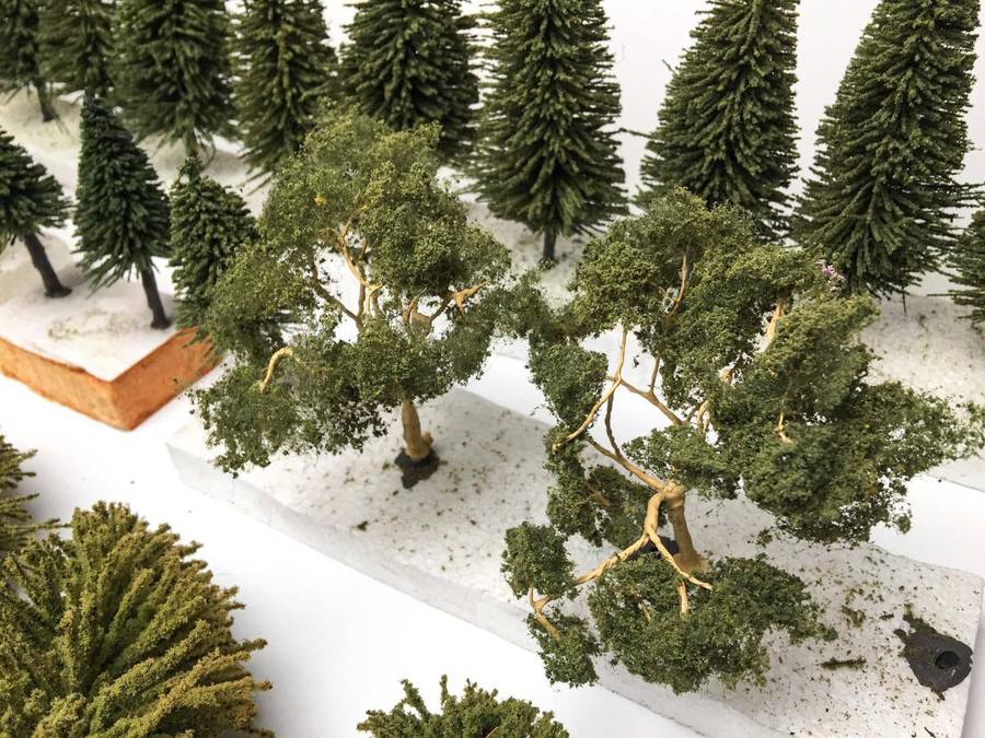 Trees for Model Railway Layout (HO) 52x