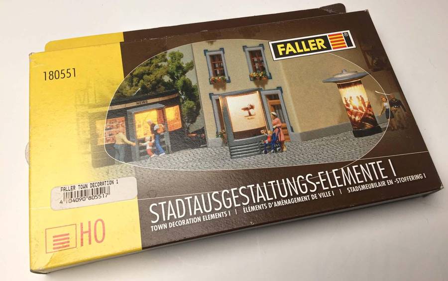 Faller Town Decoration Items (HO) 180551