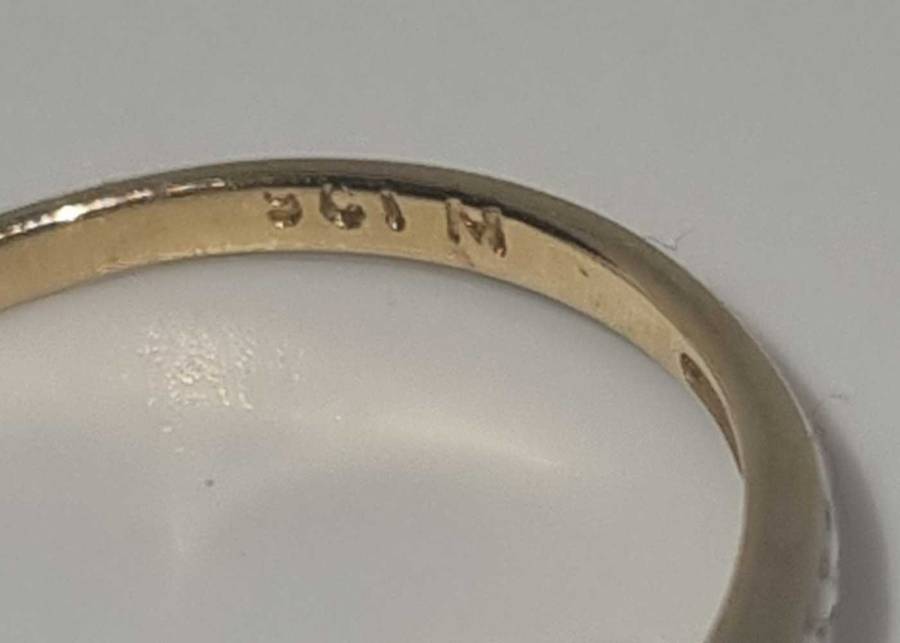 9ct Yellow Gold and Diamond Cluster Ring