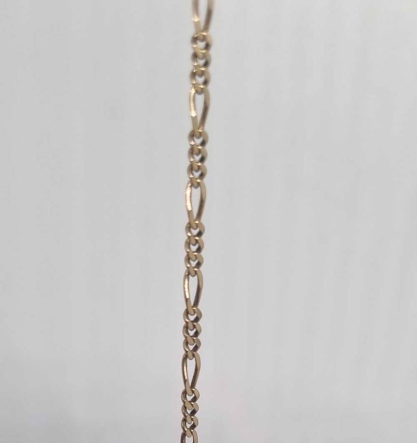 9ct Yellow Gold 3 + 1 Figaro Chain