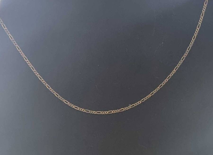 9ct Yellow Gold 3 + 1 Figaro Chain
