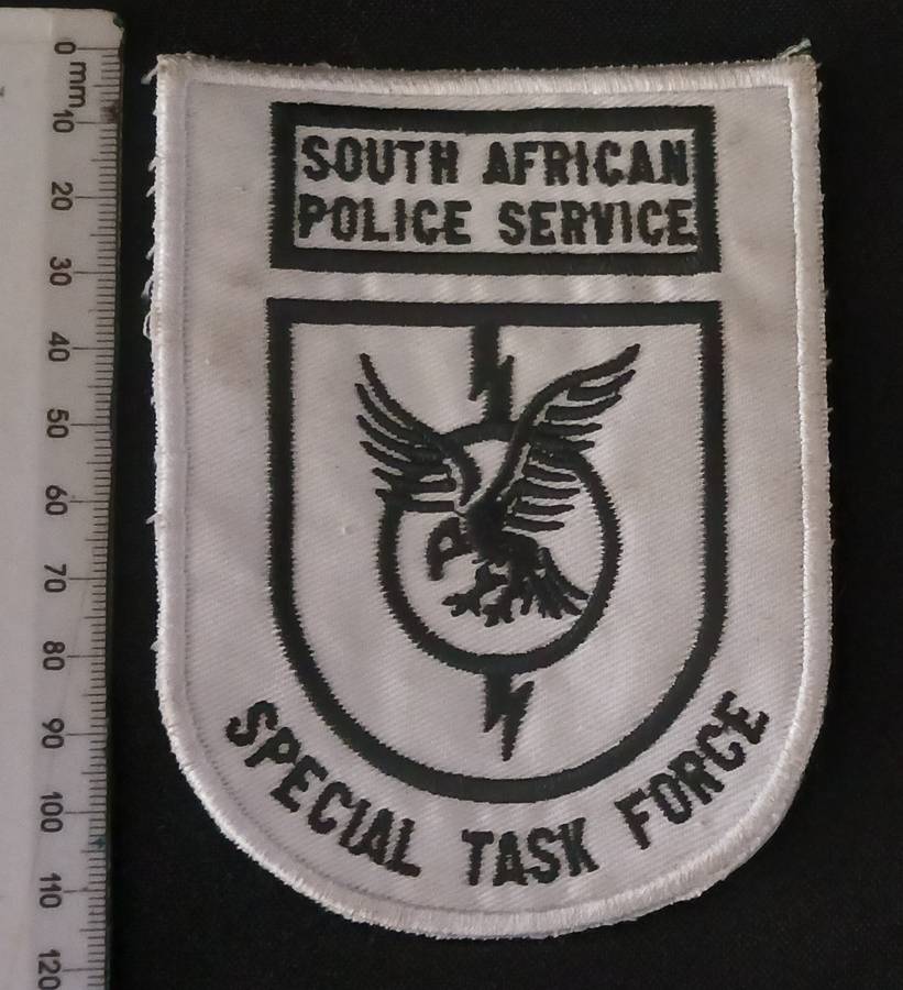 South African Police Service Special Task Force Embroidered Badge                L190