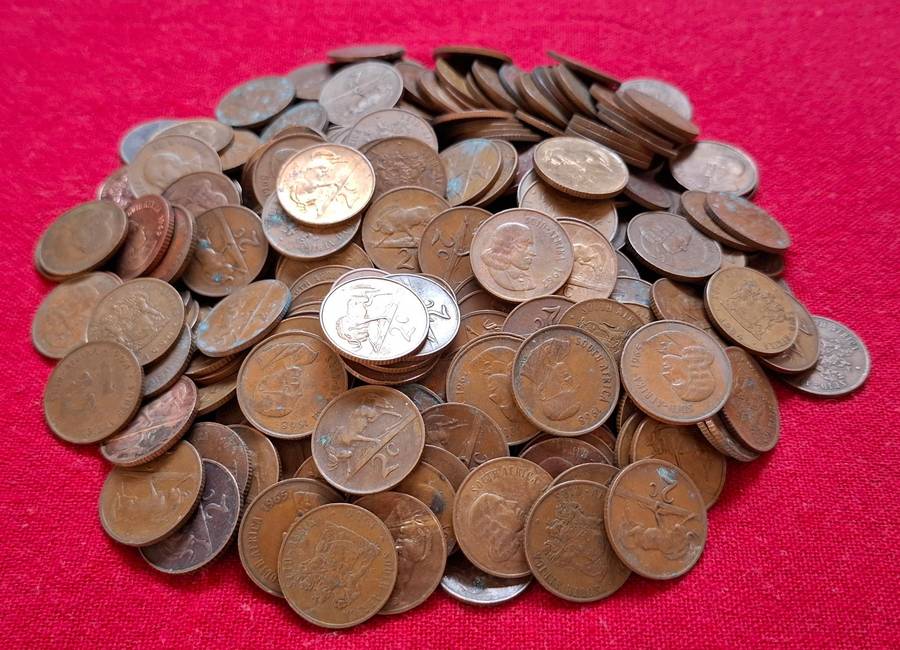 RSA TWO CENT LOT -------------1KG MIX DATES ---------------One Bid For The Lot         (A)