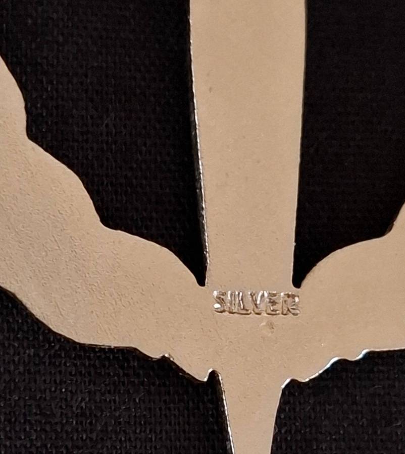 SA ARMY - Recce Operator Qualification Badge    " STAMPED SILVER "            E98