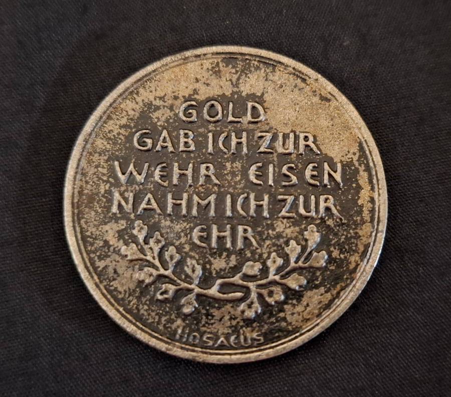 WW1 German In Eiserner Zeit 1916 Medallion                   E103