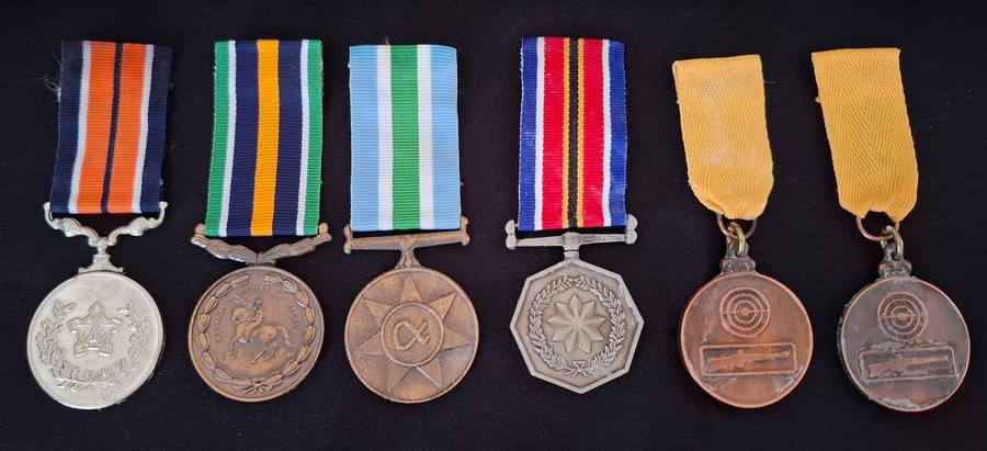 SADF MEDAL GROUP  To: SGT. S.J. GUNTER ( JNR )