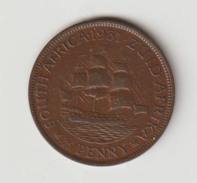 1931 Union Half Penny  Z                   No.5
