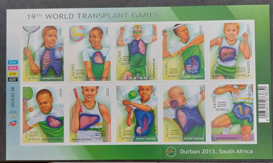 RSA - 2013 - SACC 2013 - 19th World Transplant Games - MNH