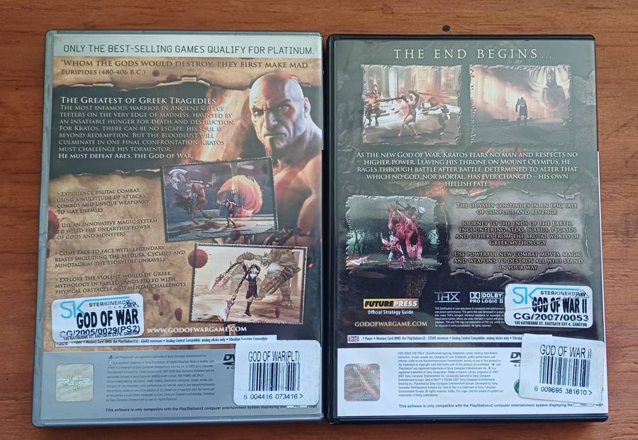 God of War 1 & 2 Bundle PS2