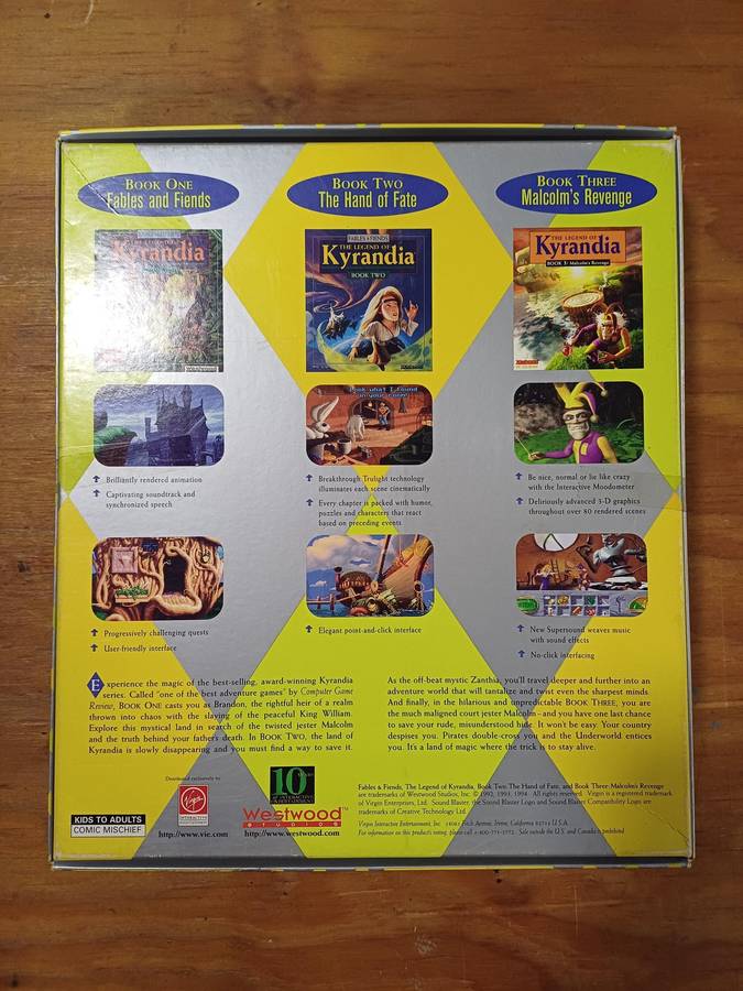 The Legends of Kyrandia The Series BIG BOX CIB