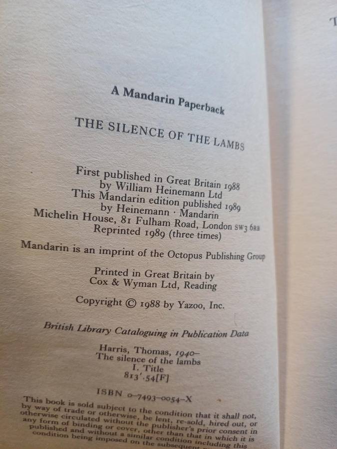 The Silence of the Lambs - Thomas Harris Paperback