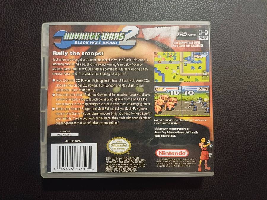Advance Wars 2 Gameboy Advance in DS Case*
