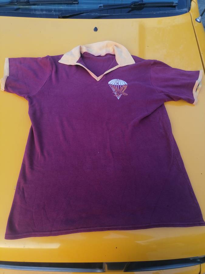 paratrooper shirt might be a medium