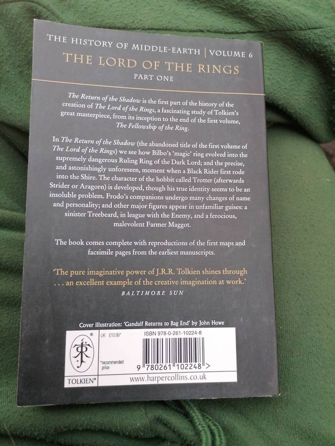 The Return of the Shadow by J. R. R TOLKIEN book 6