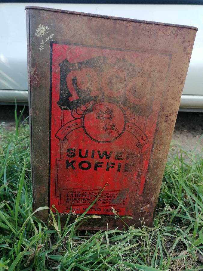 Antique mcc pure coffee 20lbs tin