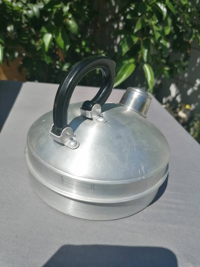 1950s French Aluminium Whistling Tea Kettle