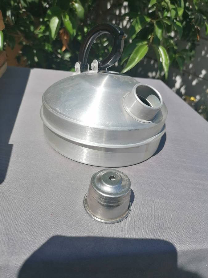 1950s French Aluminium Whistling Tea Kettle