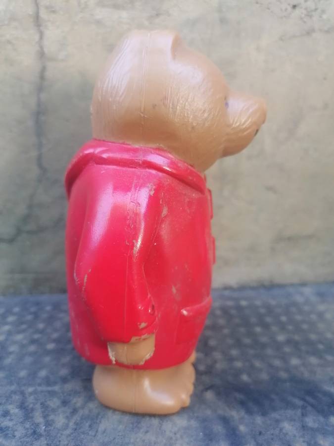 Vintage Allied bank money box - Paddington Bear - some parts missing