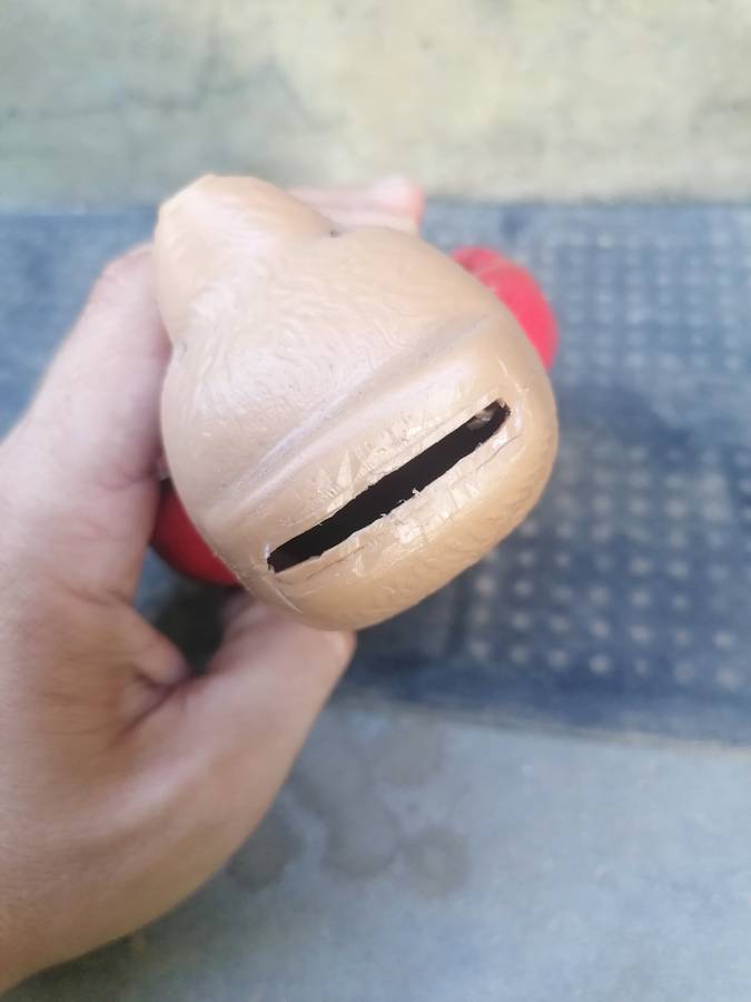 Vintage Allied bank money box - Paddington Bear - some parts missing