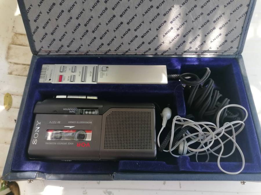 Rare find in working condition Sony voice operated recorder with remote