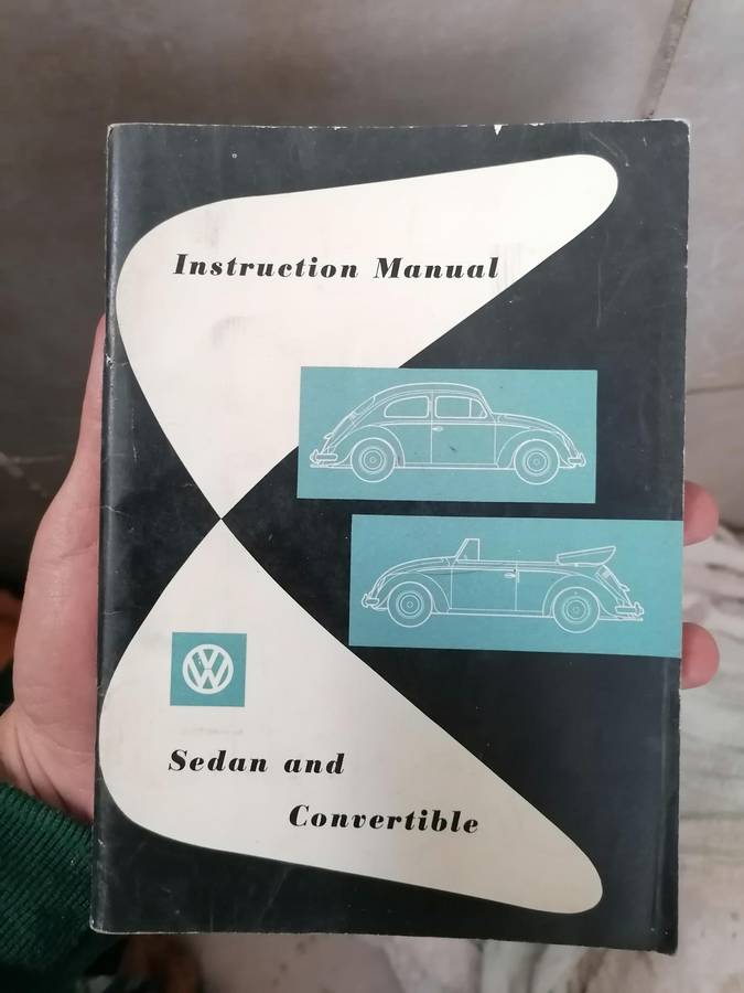 1959 Volkswagen VW Beetle Sedan & Convertible Owner Operator Instruction Manual