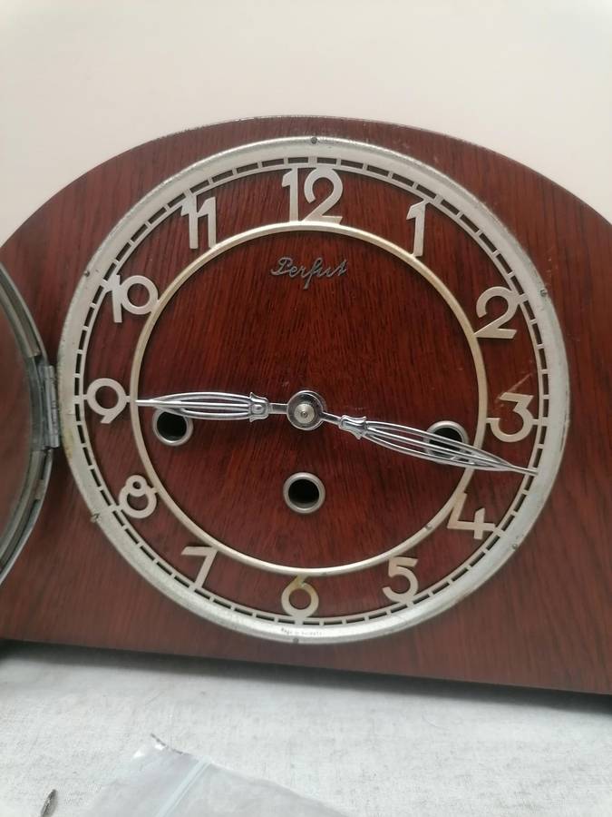 Vintage made in Germany mantal clock with key