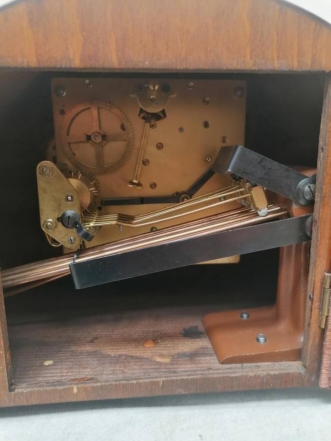 Vintage made in Germany mantal clock with key