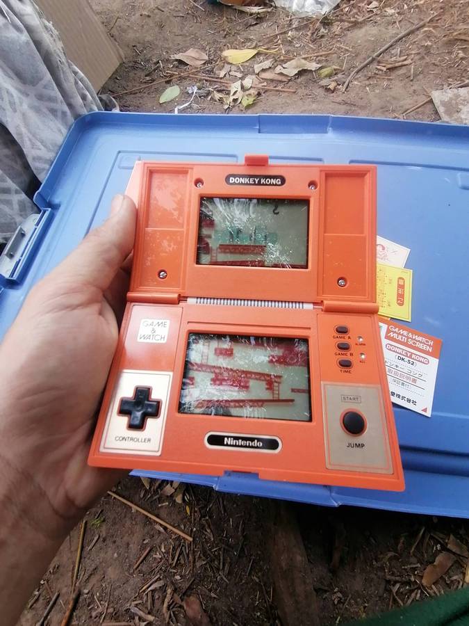 1982 Nintendo Game & Watch Donkey Kong Multi Screen DK-52 Retro Console Rare Japan