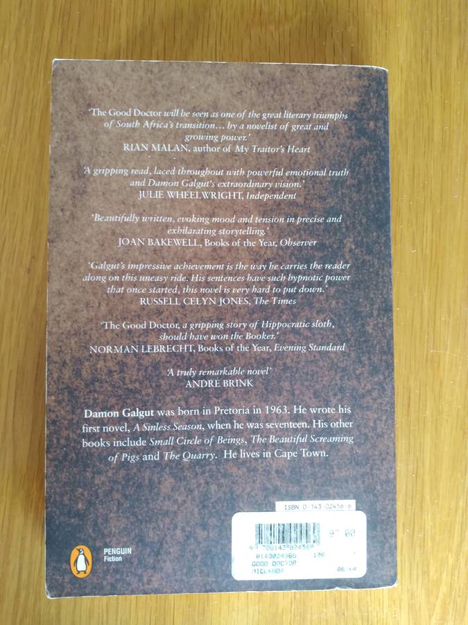The Good Doctor By Damon Galgut