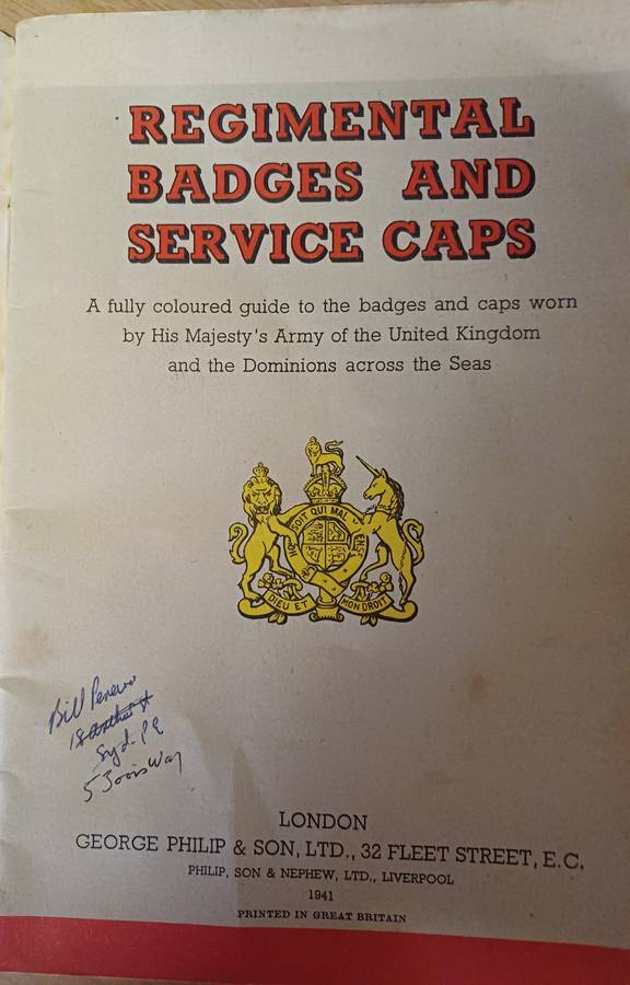 Regimental Badges and Service. Caps (badges and side caps of UK units.)