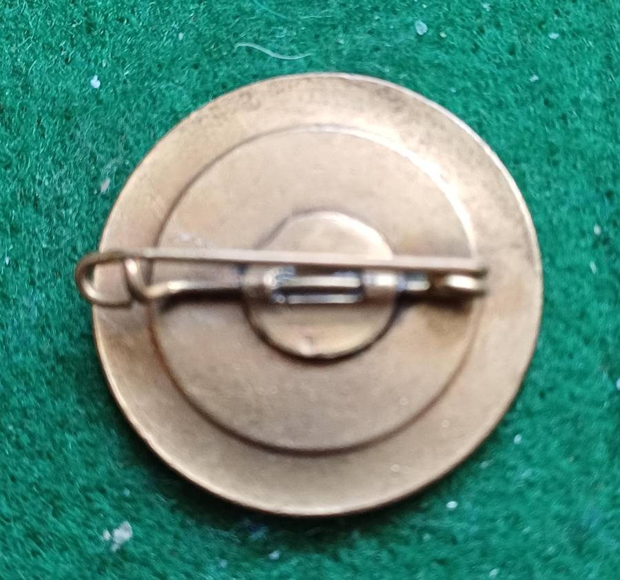 SA UDF WWII, Home Comforts brass and enamel pin badge.