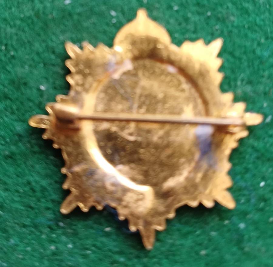 South African Service Corps brass & enamel Sweetheart badge