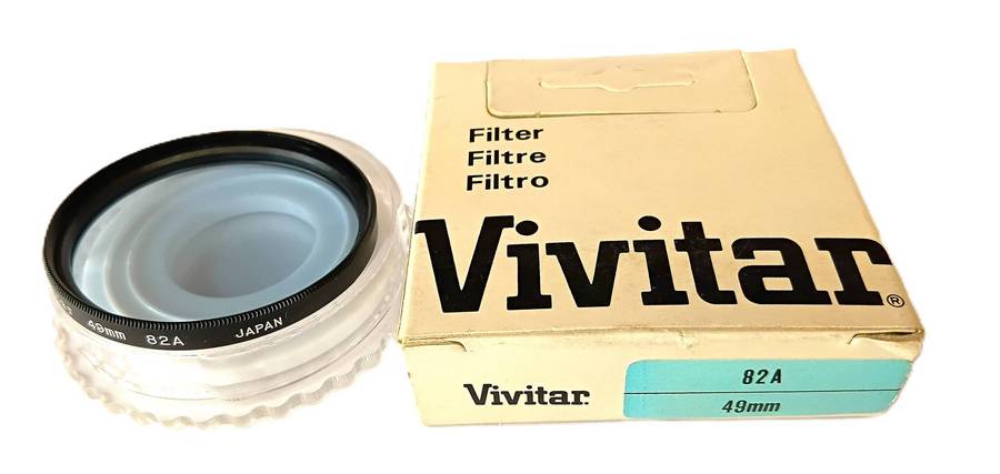 Camera Filter 49mm Vivitar 82A