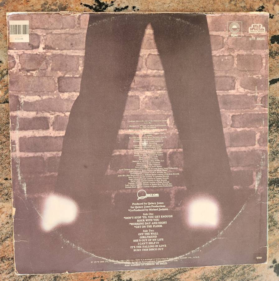 MICHAEL JACKSON Off The Wall (VG+/G+) Epic STR 30025 SA Pressing
