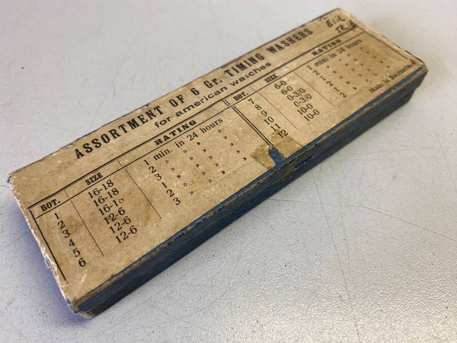 Watch timing washers