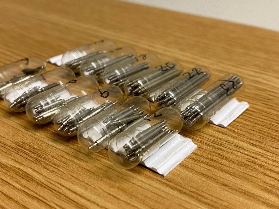 Watch springpins - assorted sizes