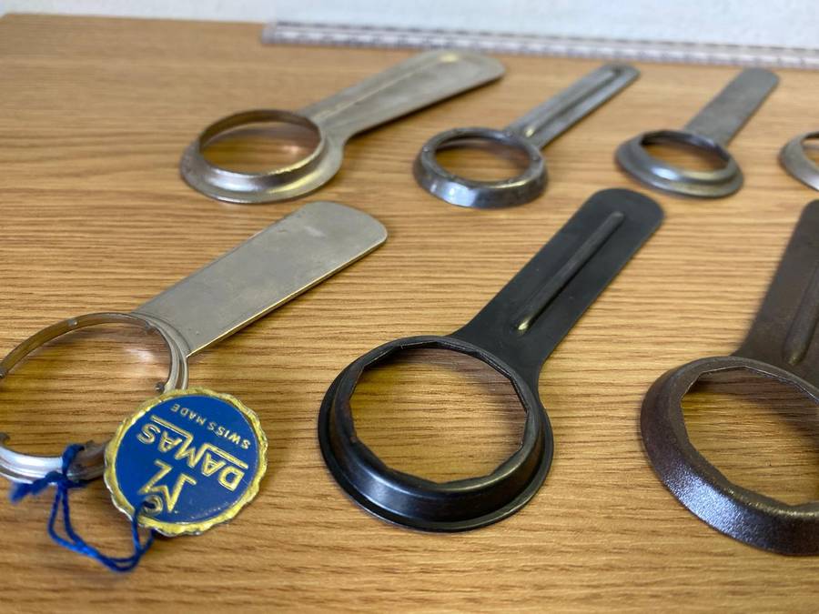 Watch case opening wrenches x 10