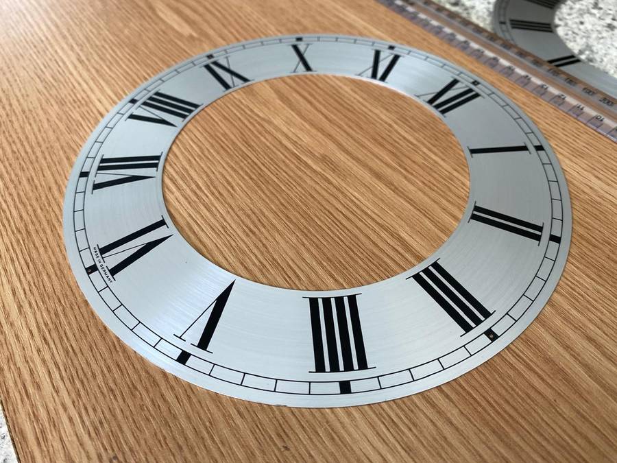 205mm open face clock dial