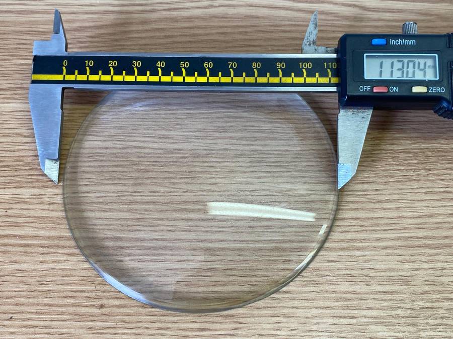 113mm bevel edge clock glass