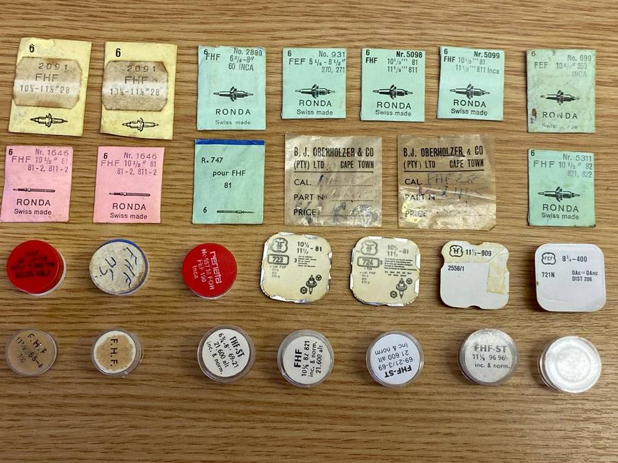 FEF & FHF - assorted watch parts