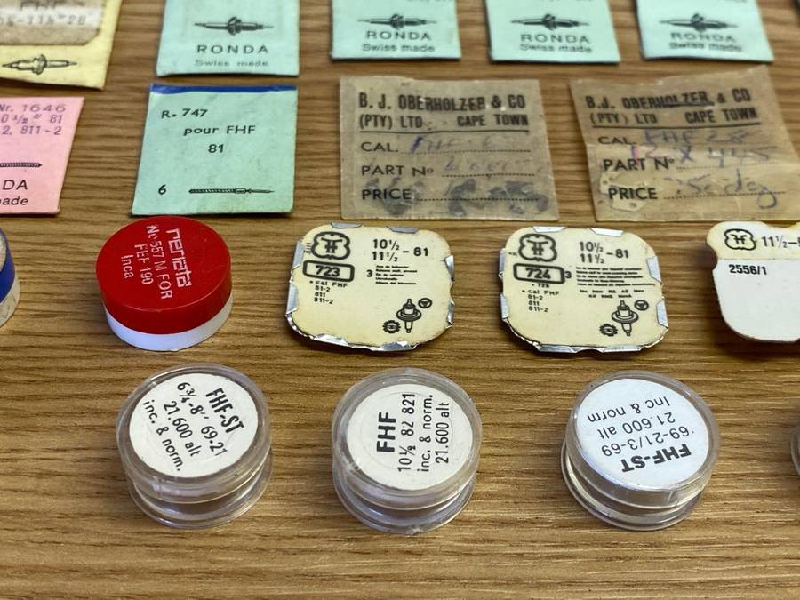 FEF & FHF - assorted watch parts