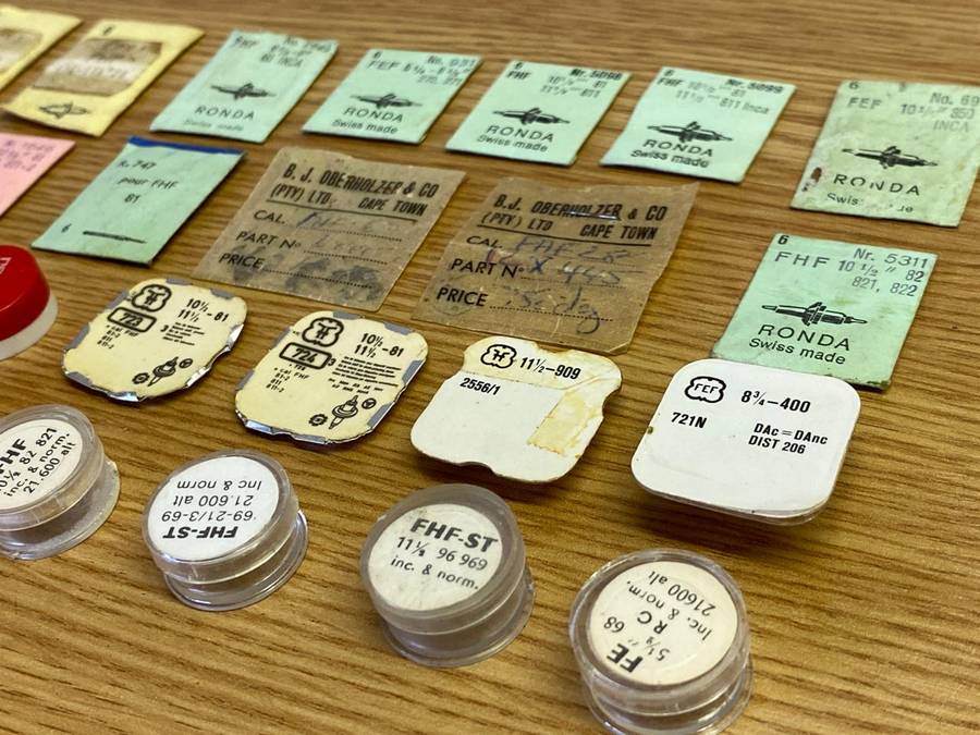 FEF & FHF - assorted watch parts