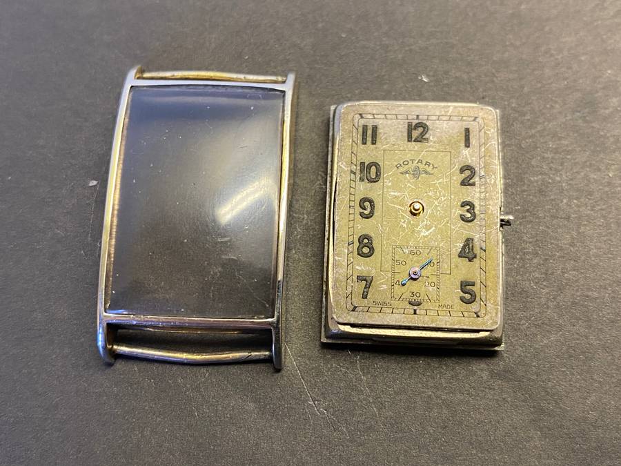 Rotary tank watch - parts/repair - runs