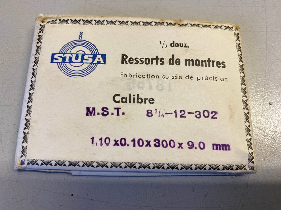 Mainsprings for MST calibers 260 - 302 - 346 - 349