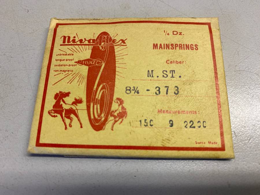 Mainsprings for MST calibers 366 - 373 - 410/411