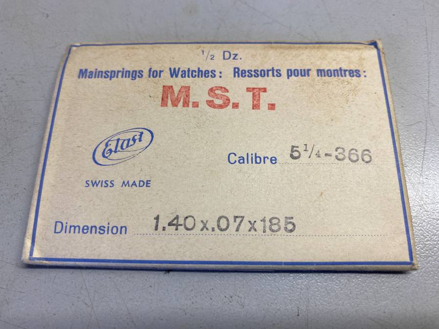 Mainsprings for MST calibers 366 - 373 - 410/411