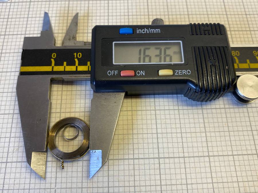 ORIS - caliber 421 pocket watch mainspring